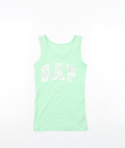Gap Girls Green   Basic Tank Size 8 Years