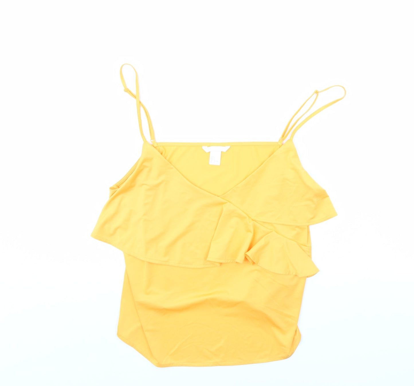 Womens UK Size L H&M Orange Cropped Tank