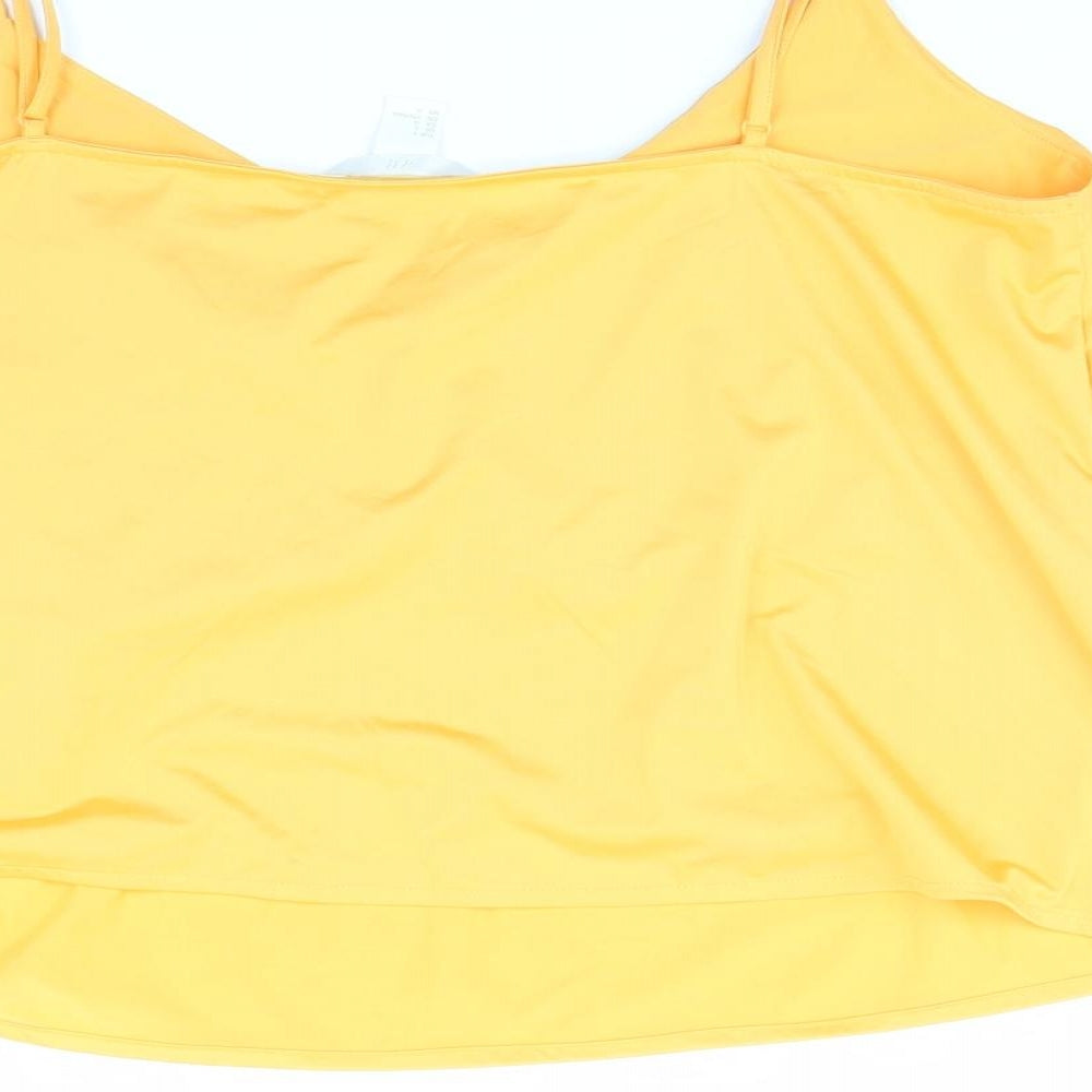 Womens UK Size L H&M Orange Cropped Tank