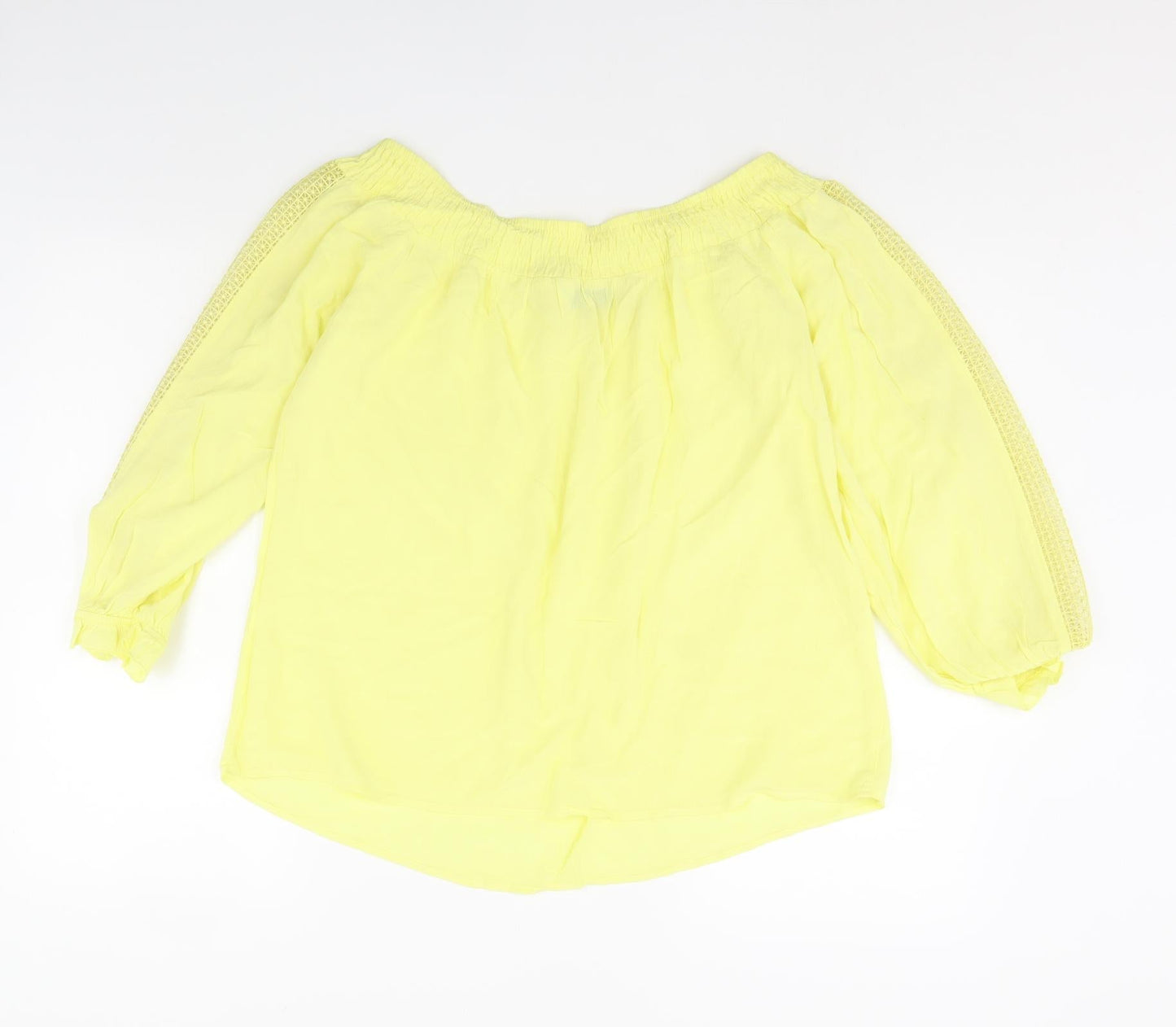 F&F Womens Yellow   Basic Blouse Size 14