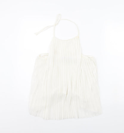 Womens UK Size 8 Missguided White Basic Tank