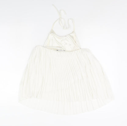 Womens UK Size 8 Missguided White Basic Tank