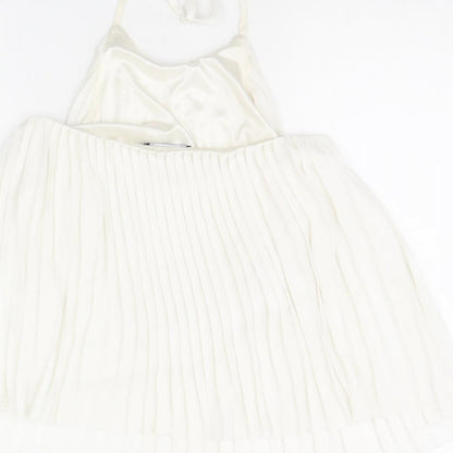 Womens UK Size 8 Missguided White Basic Tank
