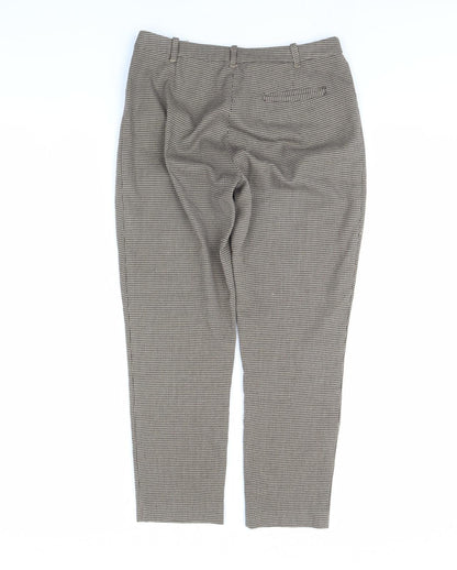 Womens UK Size 10 Oasis Regular Fit  Brown Trousers