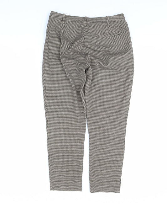 Womens UK Size 10 Oasis Regular Fit  Brown Trousers