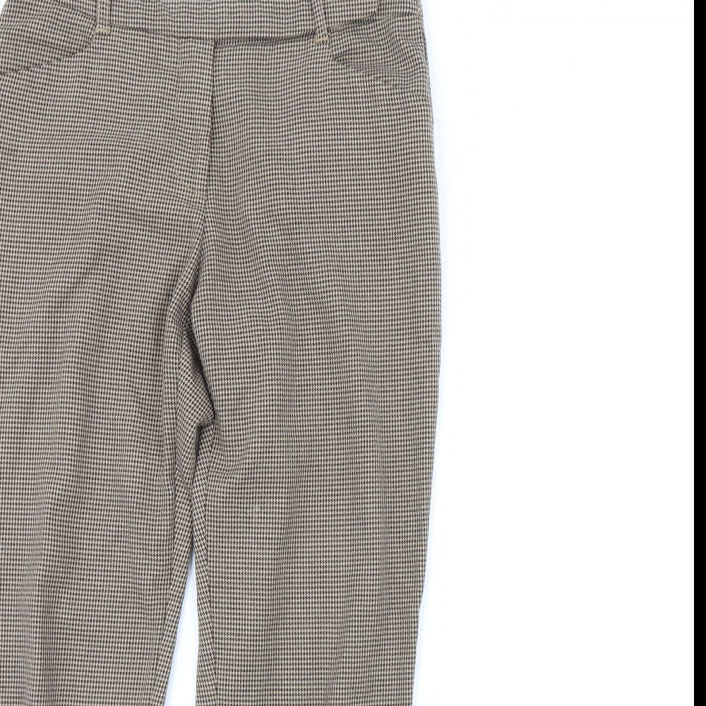 Womens UK Size 10 Oasis Regular Fit  Brown Trousers