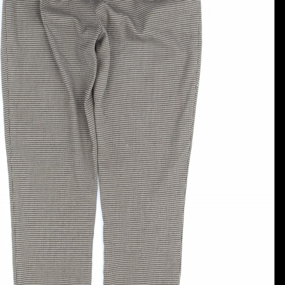 Womens UK Size 10 Oasis Regular Fit  Brown Trousers