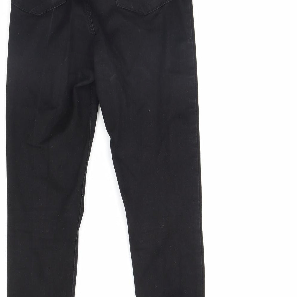 Denim & Co. Womens Black   Skinny Jeans Size 12 L29 in