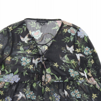 Womens UK Size 10 Atmosphere Black Basic Blouse