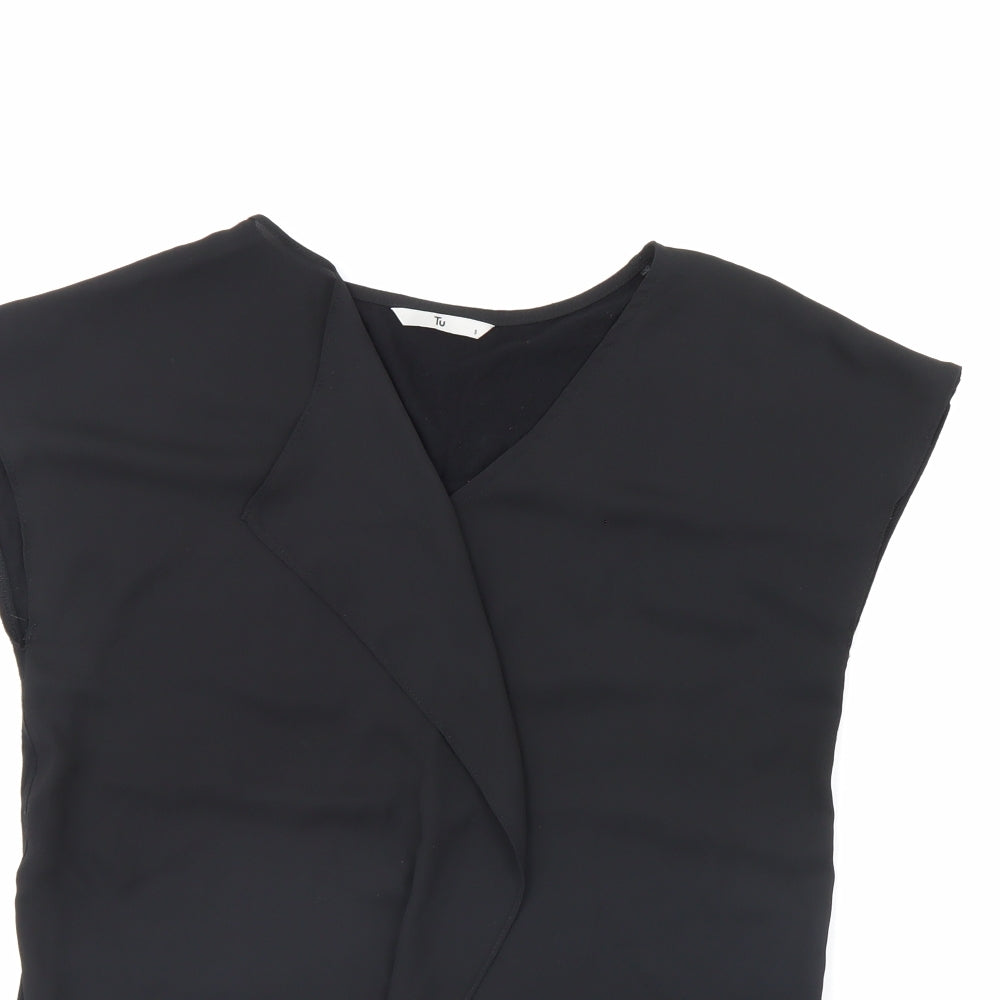 TU Womens Black   Basic Tank Size 8