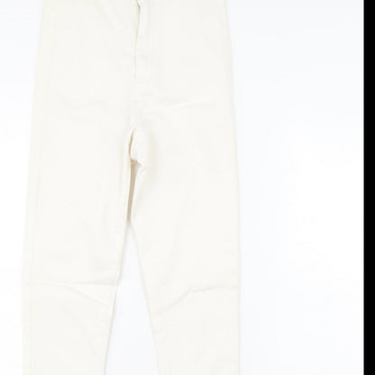 Miss Selfridge Womens White  Denim Skinny Jeans Size 8 L28 in