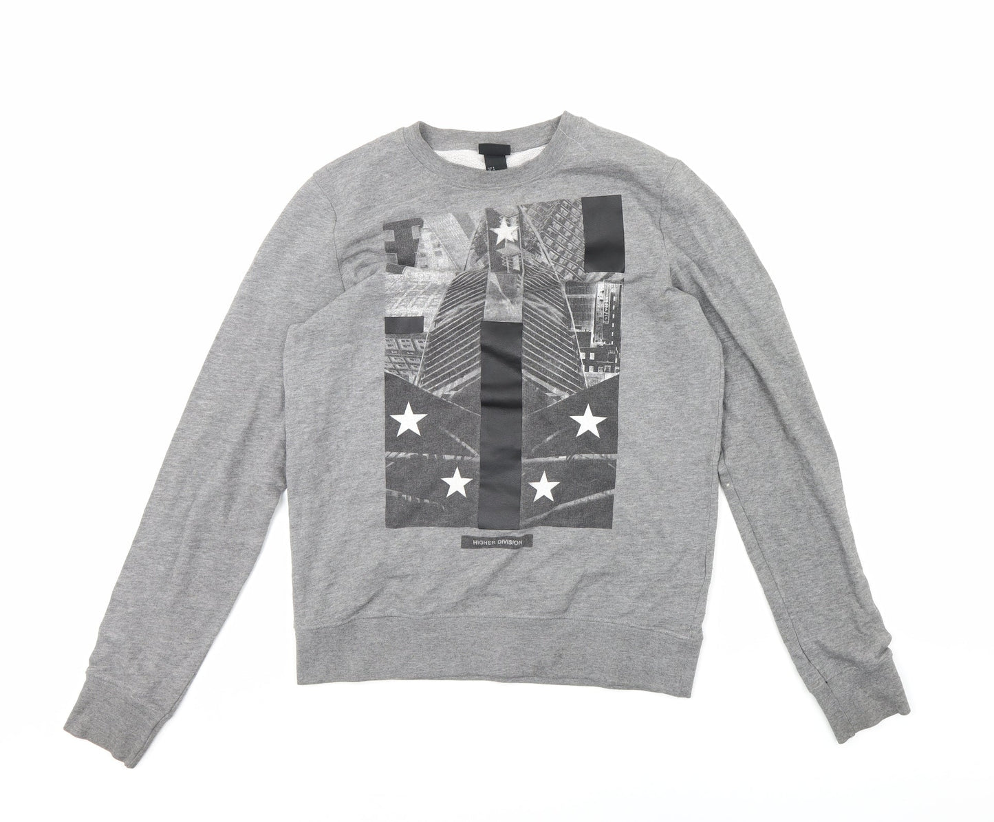 H&M Mens Grey   Pullover Jumper Size S