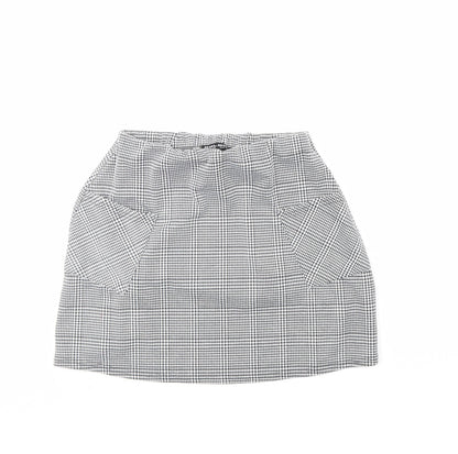 Select Womens Black Plaid  Mini Skirt Size 10