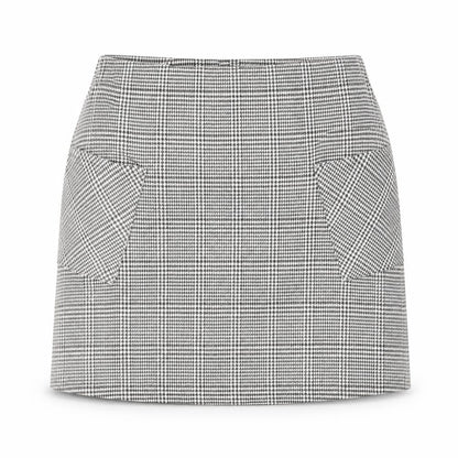 Select Womens Black Plaid  Mini Skirt Size 10