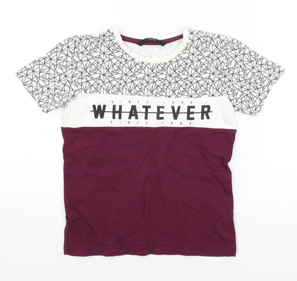 George Boys Red   Basic T-Shirt Size 6-7 Years