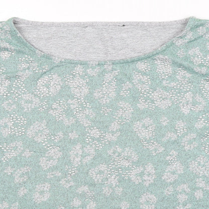 Womens UK Size 18 Preworn Green Pullover Jumper
