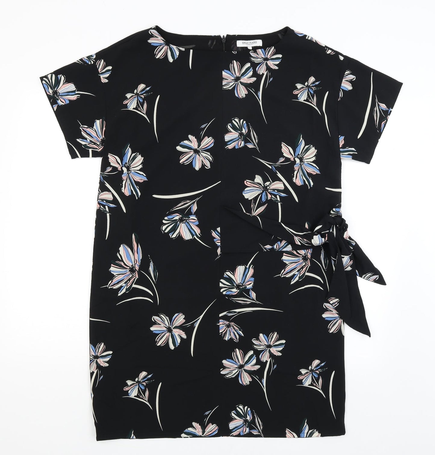 Great Plains Womens Black Floral  Basic Blouse Size M