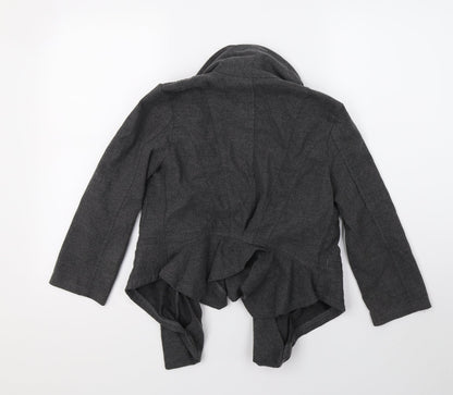 Topshop Womens Grey   Jacket Blazer Size 6