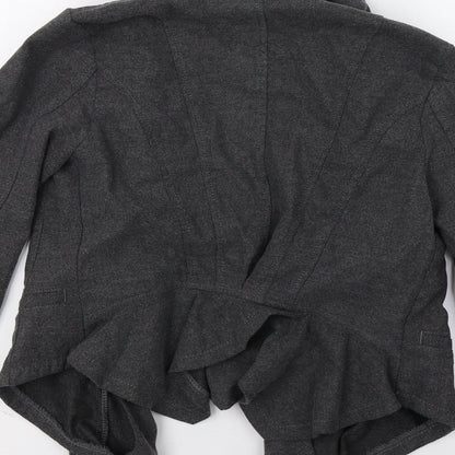 Topshop Womens Grey   Jacket Blazer Size 6