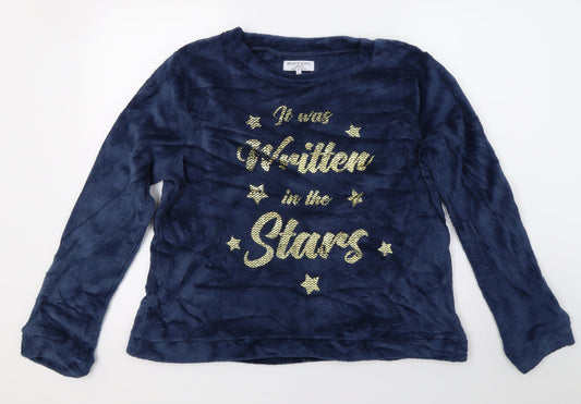 Brave Soul Womens Blue   Pullover Jumper Size L