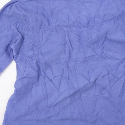 Womens UK Size M Preworn Blue Pullover Jumper