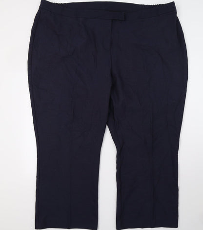 Womens UK Size 52 in Agenda Regular Fit  Blue Trousers
