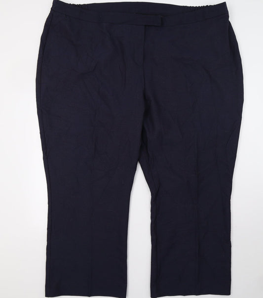 Womens UK Size 52 in Agenda Regular Fit  Blue Trousers