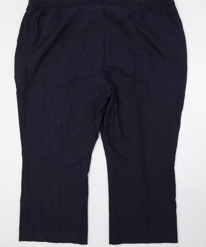 Womens UK Size 52 in Agenda Regular Fit  Blue Trousers