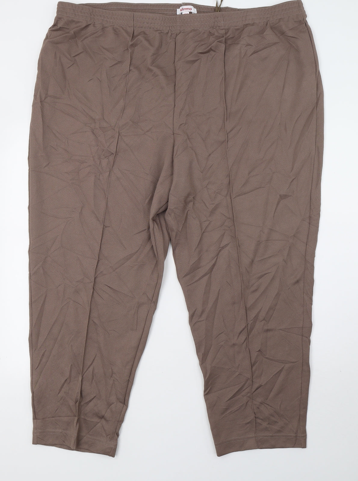 Womens UK Size 30 Slimma Regular Fit  Brown Trousers