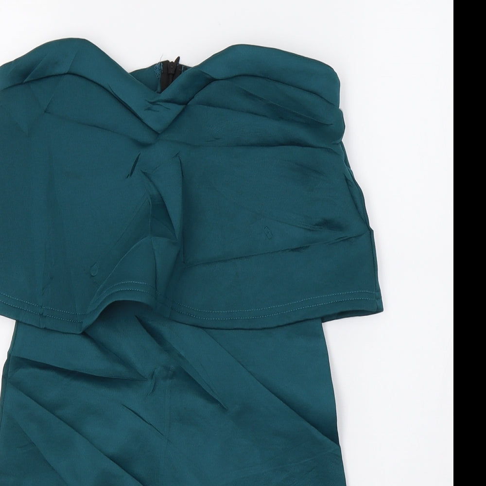 Missguided Womens Green   A-Line  Size 6