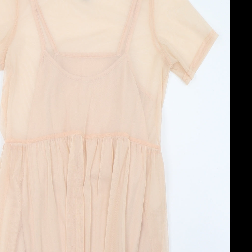 Newlook Womens Beige   A-Line  Size 10