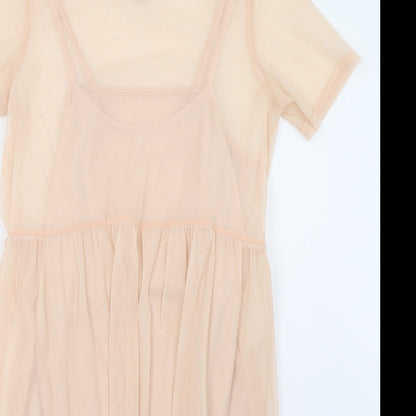 Newlook Womens Beige   A-Line  Size 10