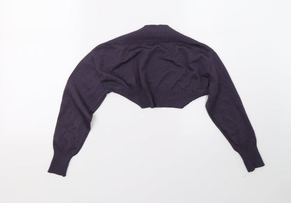XO Girls Purple   Shrug Jumper Size 8 Years