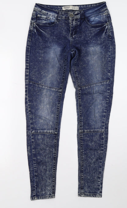 Denim & Co. Womens Blue   Skinny Jeans Size 6 L29 in
