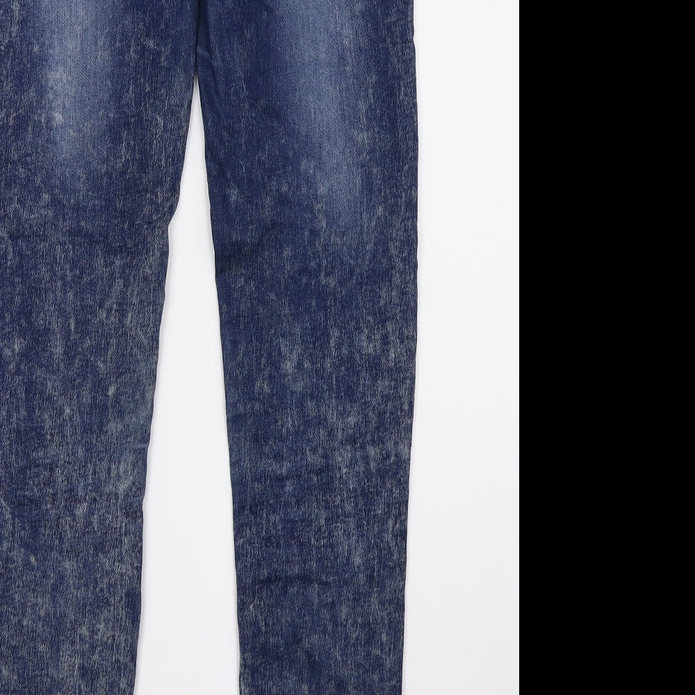 Denim & Co. Womens Blue   Skinny Jeans Size 6 L29 in