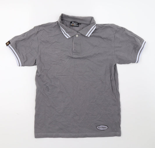 Party poker Mens Grey    Polo Size S