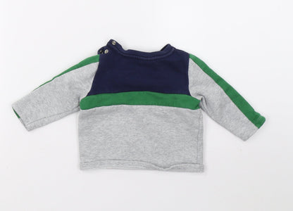 Fred & flo Boys Grey   Pullover Jumper Size 3-6 Months