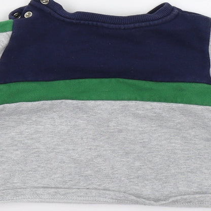 Fred & flo Boys Grey   Pullover Jumper Size 3-6 Months