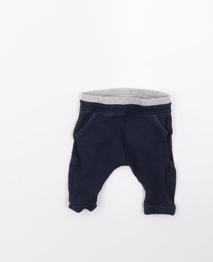 Marks and Spencer Boys Blue   Sweatpants Trousers Size 0-3 Months