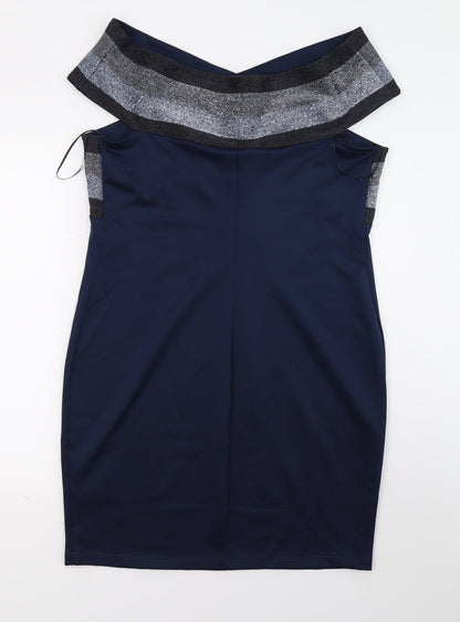 Body Flirt Womens Blue   A-Line  Size L