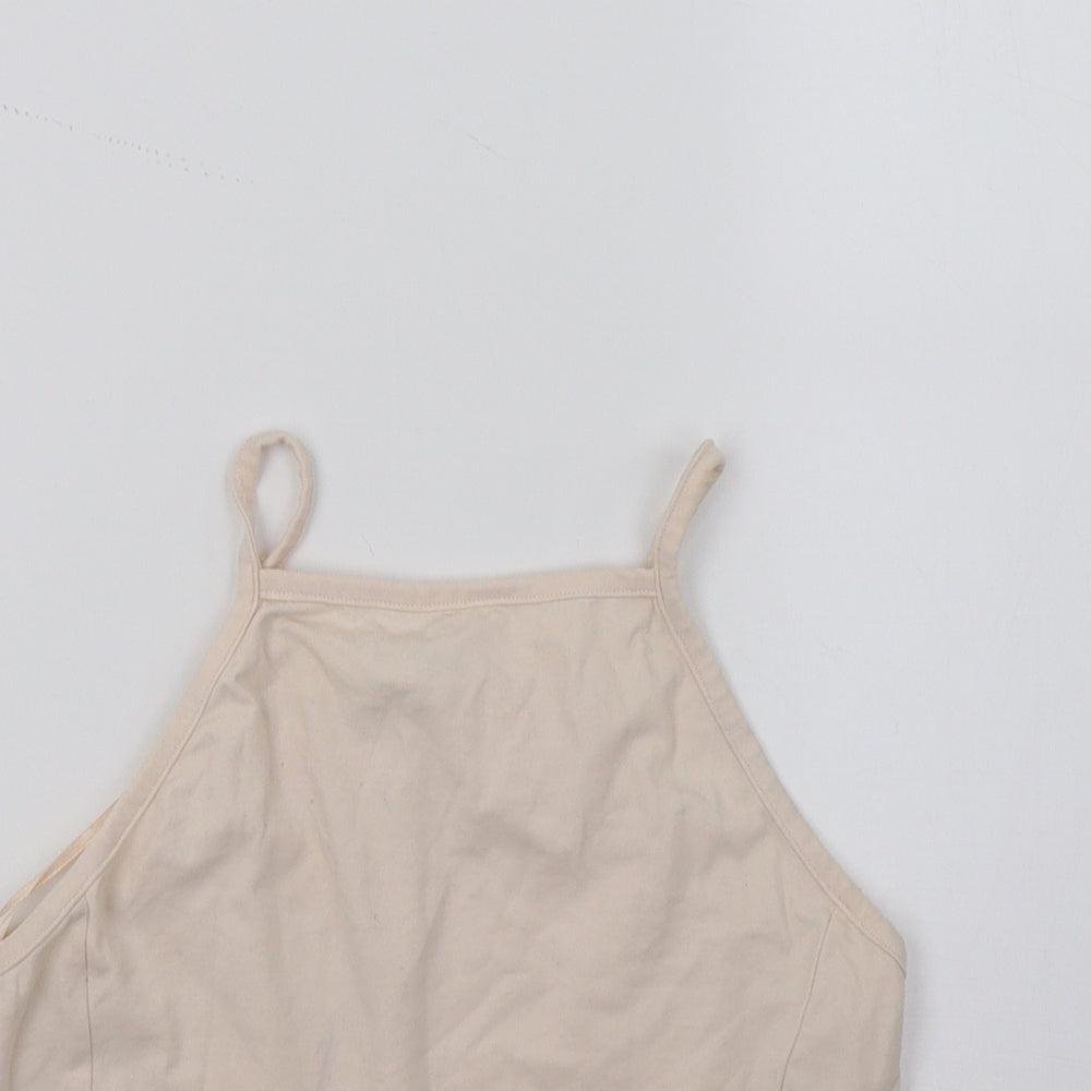 Miss Selfridge Womens Pink   Cropped T-Shirt Size 10