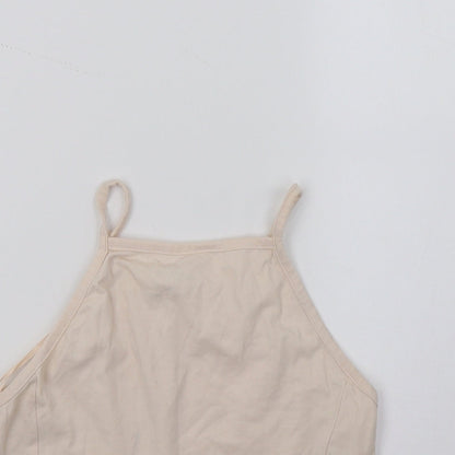 Miss Selfridge Womens Pink   Cropped T-Shirt Size 10