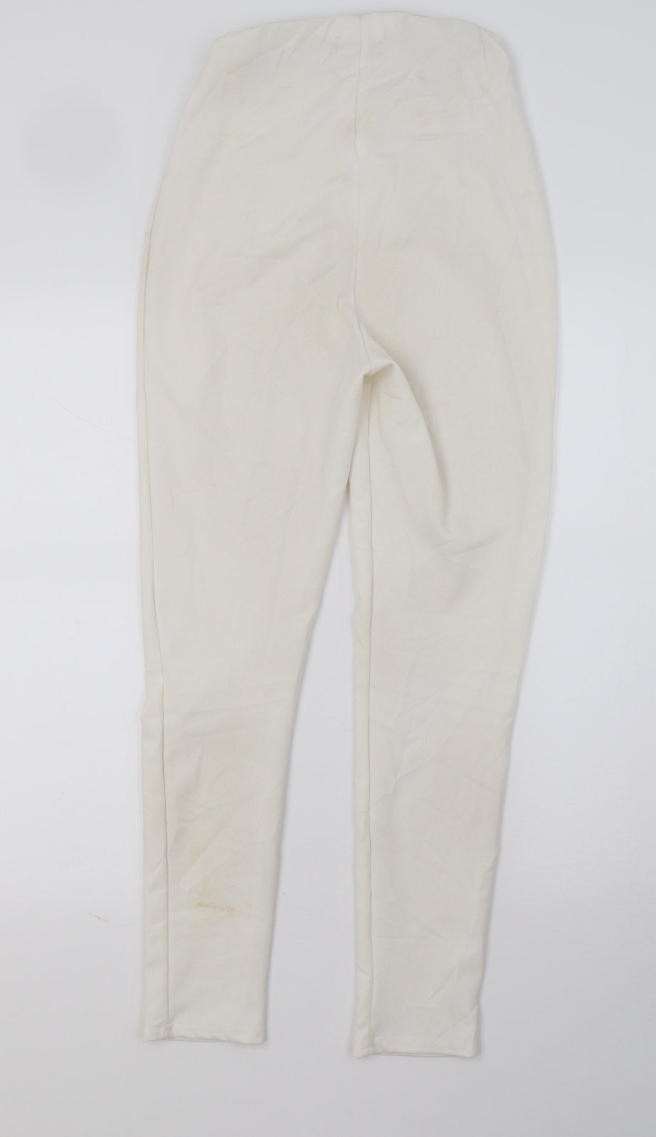 Womens UK Size 6 PRETTYLITTLETHING Regular Fit  Ivory Trousers