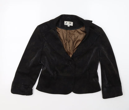 J W Womens Brown   Jacket Blazer Size 12