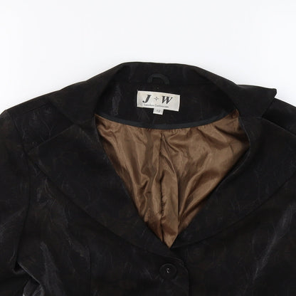 J W Womens Brown   Jacket Blazer Size 12