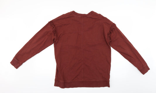 Womens UK Size 10 NEXT Brown Henley Jumper