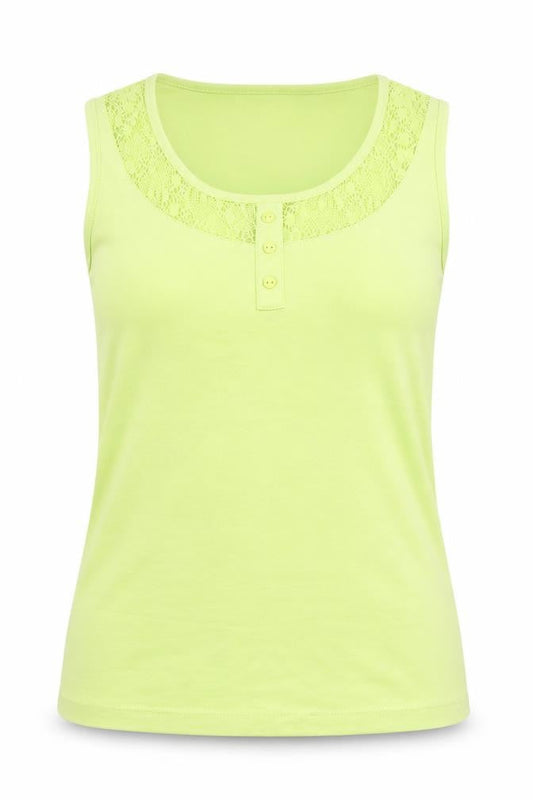 Bonmarché Womens Green Basic Tank Size S