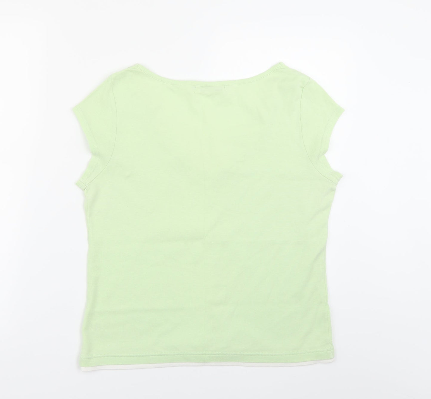 Womens UK Size M M&Co Green Basic Blouse