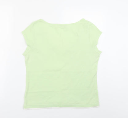 Womens UK Size M M&Co Green Basic Blouse