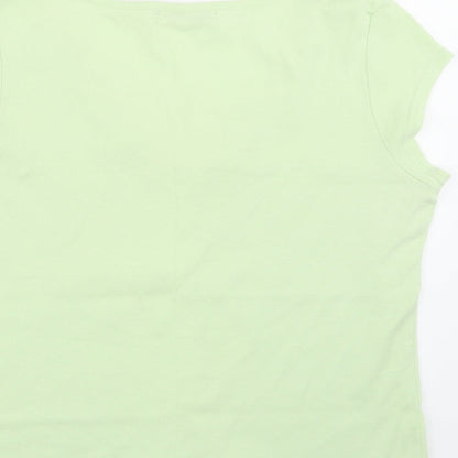 Womens UK Size M M&Co Green Basic Blouse